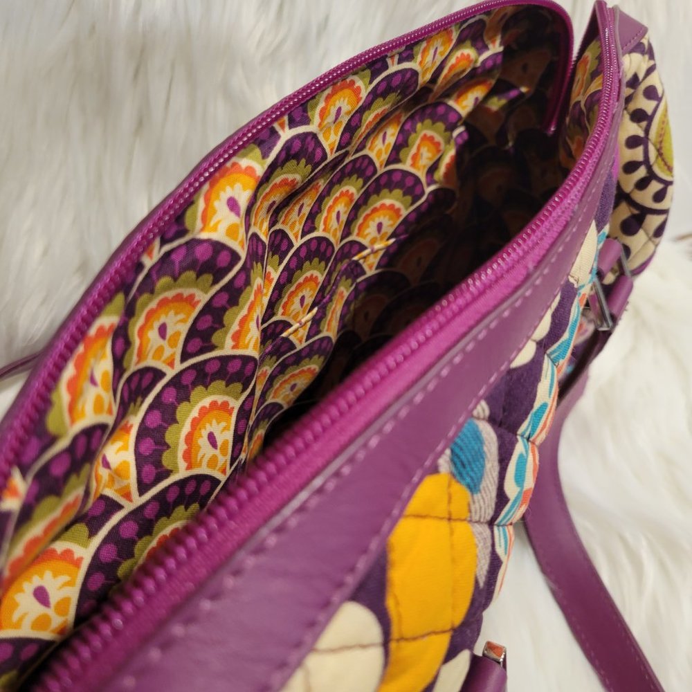 Vera Bradley “Plum Crazy” Satchel Bag - Picture 11 of 14